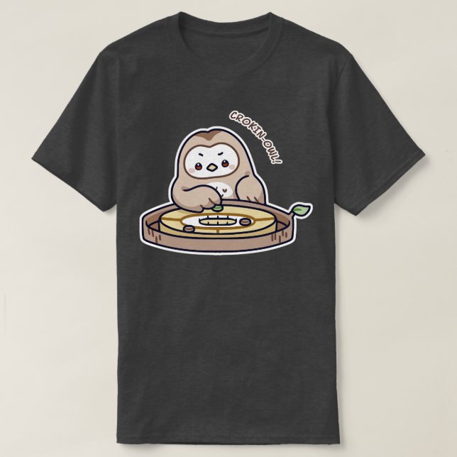 Kawaii Games Crokinole Owl T-Shirt (Design vorne)