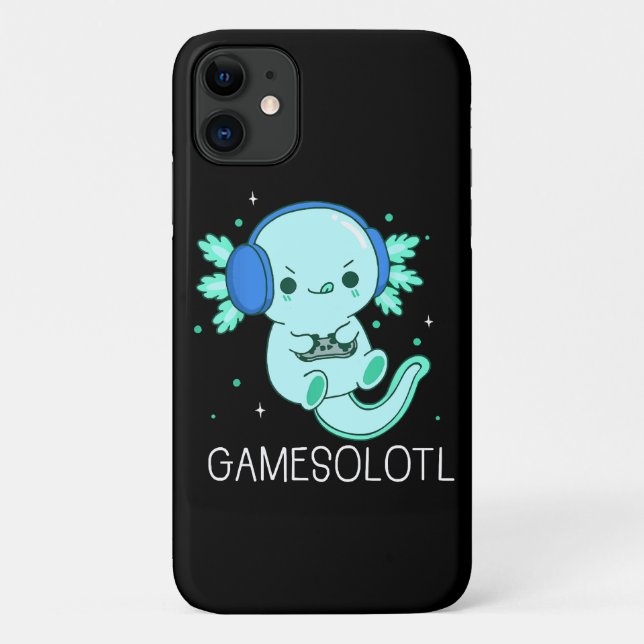 Kawaii Gamesolotl Axolotl Gamer Case-Mate iPhone Hülle (Rückseite)