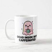 Kawaii-Geist Lustiger Tot Von Innen Aber Koffeinie