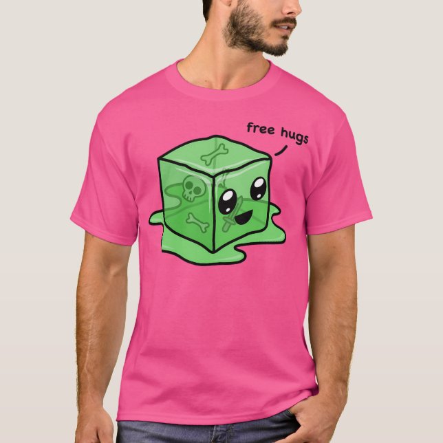 Kawaii Gelatinous Cube T-Shirt (Vorderseite)