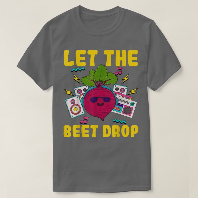 Kawaii Gemüsepun Vegane Musik Liebhaber von Rübenp T-Shirt (Design vorne)
