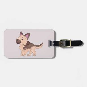 Kawaii German Shepherd Dog Gepäckanhänger