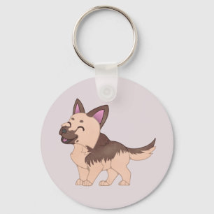 Kawaii German Shepherd Dog Schlüsselanhänger