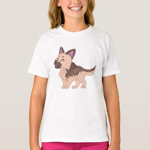 Kawaii German Shepherd Dog T-Shirt
