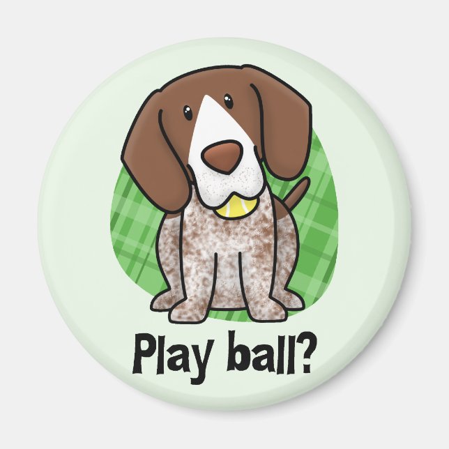 Kawaii German Shorthaired Pointer Magnet (Vorne)