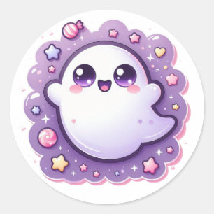 Kawaii Ghost Craft Sticker Pastel Halloween Süsse
