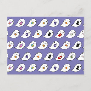 Kawaii Ghost Favorites Postkarte