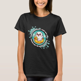 Kawaii Ghost spielt am Beach T - Shirt