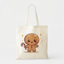 Kawaii Gingerbread Man Cute Christmas Tote Bag Tragetasche