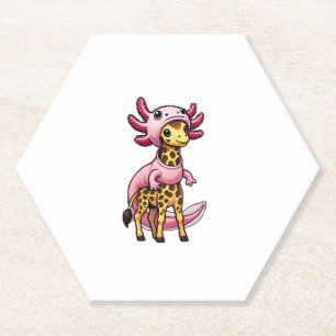 Kawaii Giraffe Axolotl Costume Untersetzer