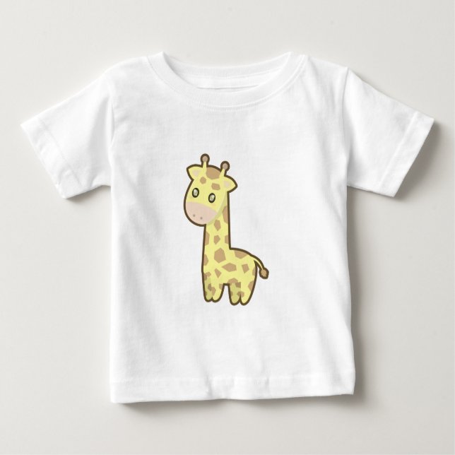 Kawaii Giraffe Baby T-shirt (Vorderseite)