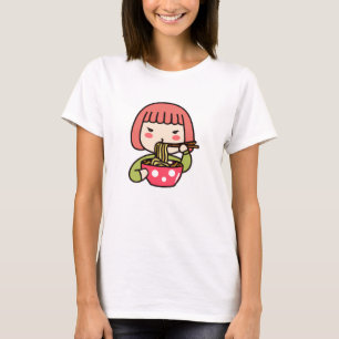 Kawaii Girl aß Ramen T-Shirt