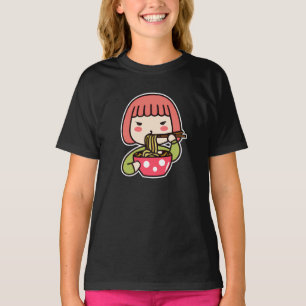 Kawaii Girl aß Ramen T-Shirt