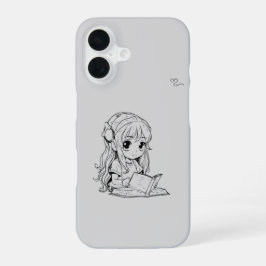 Kawaii Girl iPhone 16 Protective Case – Cute Anime Hülle