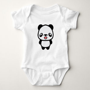 Kawaii Glücklicher Panda Baby Strampler