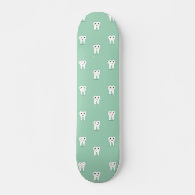 Kawaii-glücklicher Zahn Skateboard (Vorne)