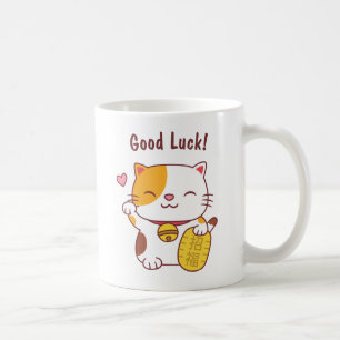 Kawaii Glückskatze Japanische Maneki Neko Kaffeetasse