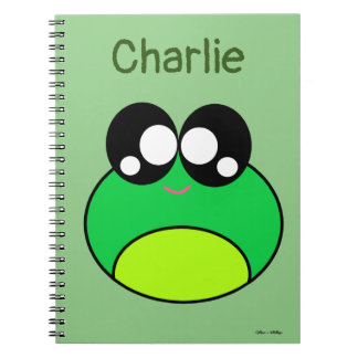 Kawaii Green Frog Niedlich Notizblock