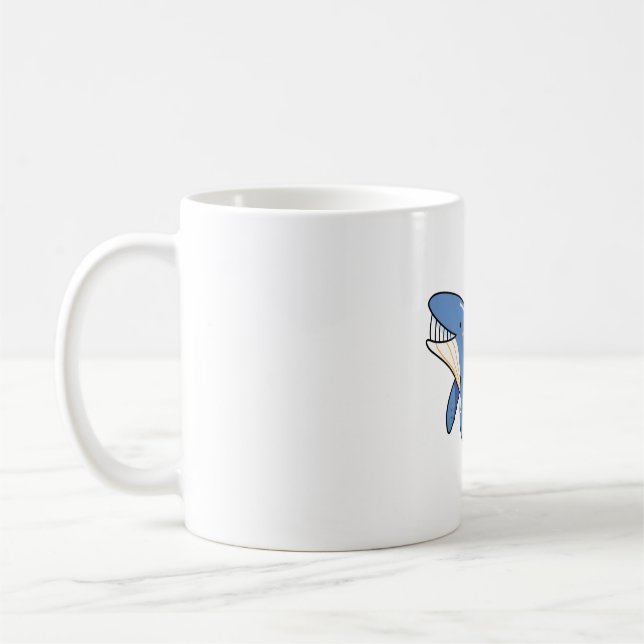 Kawaii Großer Blauer Wal Kaffeetasse (Links)