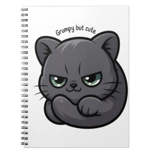 Kawaii Grumpy Cat for Notes and Doodles Notizblock