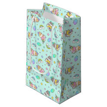 Kawaii Guinea Pig Unicorn Muster in Blau