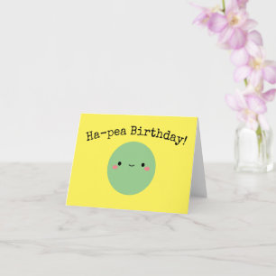 Kawaii Ha-pea Birthday Karte