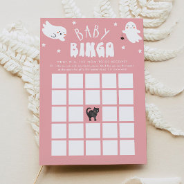 Kawaii Halloween Baby Shower Bingo Game Card Einladung