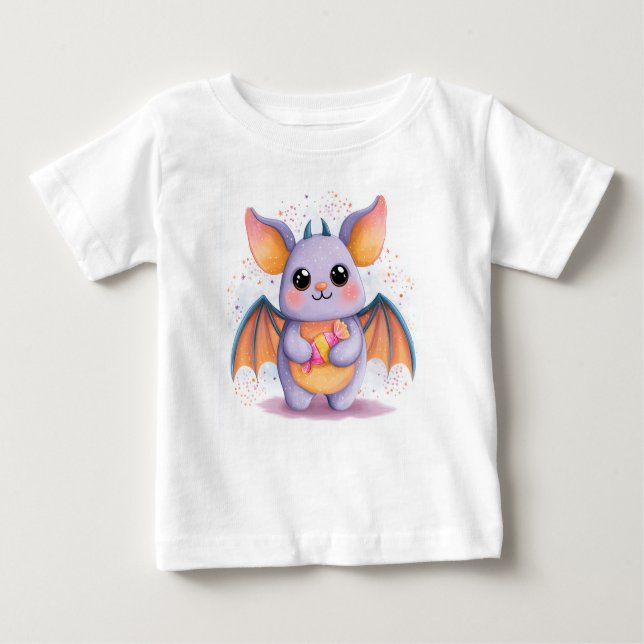 Kawaii Halloween Bat T - Shirt (Vorderseite)