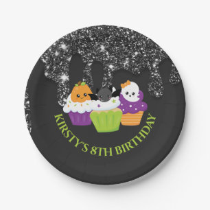 Kawaii Halloween Cupcakes Geburtstagsfeier Pappteller