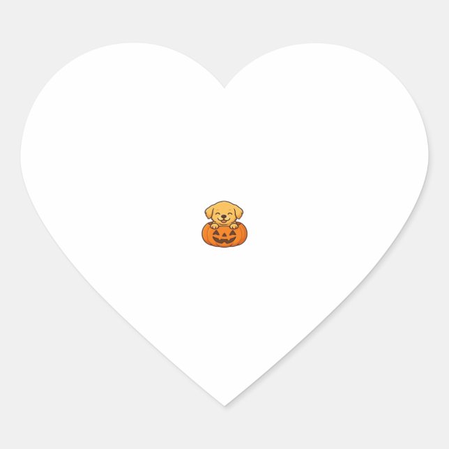 Kawaii Halloween Dog � Pumpkin Puppy Sticker Boxy  (Vorderseite)