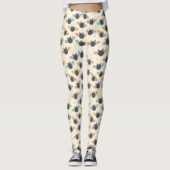 Kawaii Halloween Fleetmuster mit Leggings (Vorderseite)