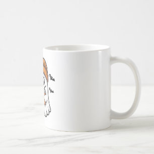 Kawaii Halloween-Geist Orange Mütze Herbstgeist Kaffeetasse