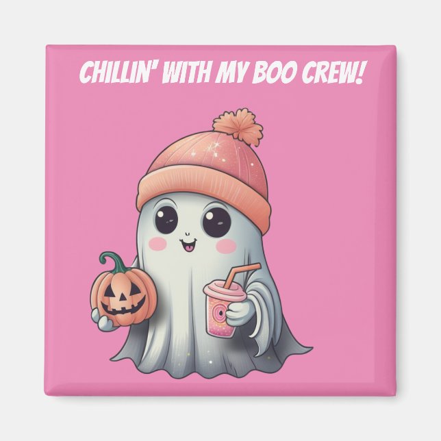Kawaii Halloween-Geistermagnet Magnet (Vorne)