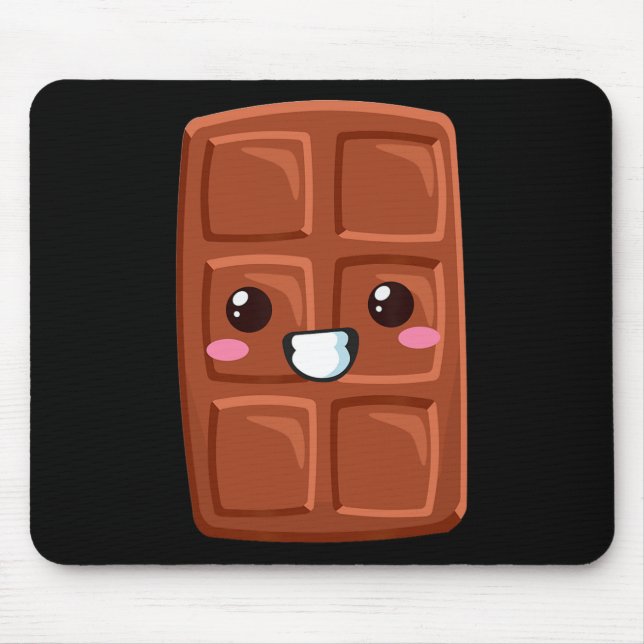 Kawaii Halloween Group Kostüm Party S'mores Choco Mousepad (Vorne)