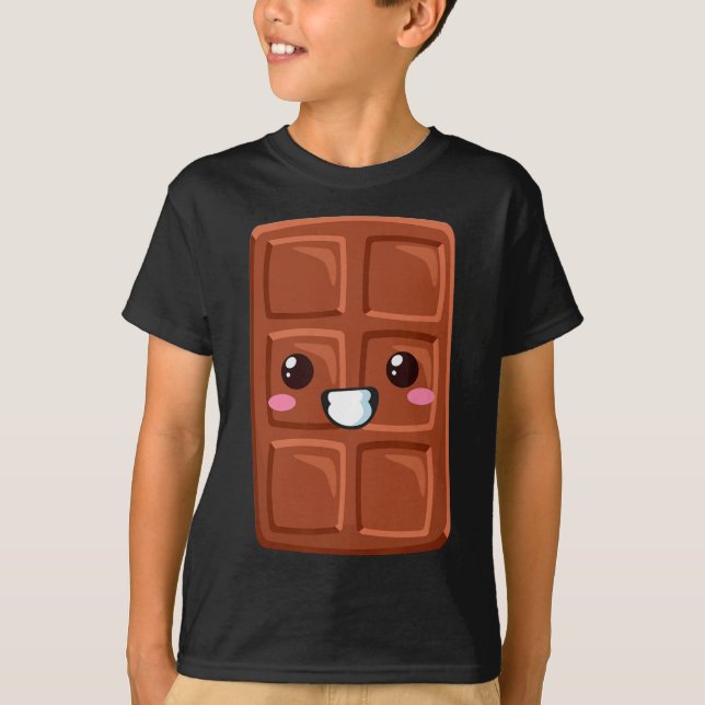 Kawaii Halloween Group Kostüm Party S'mores Choco T-Shirt (Vorderseite)
