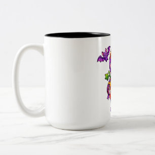 Kawaii Halloween-Kürbis Freude Zweifarbige Tasse