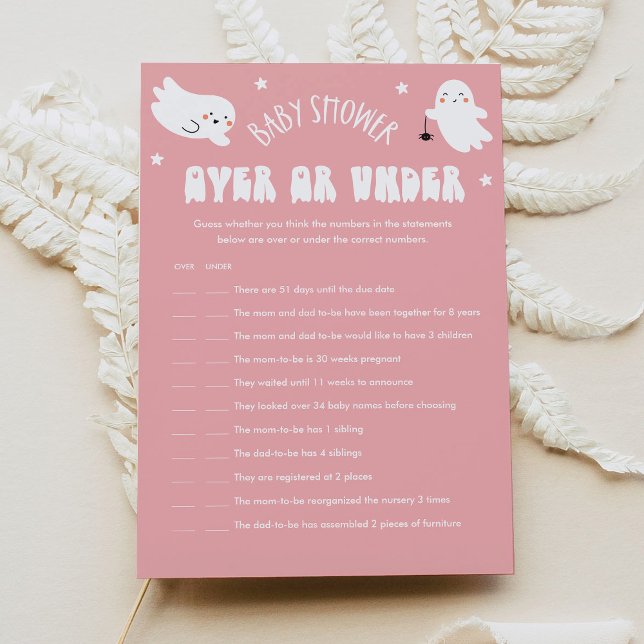 Kawaii Halloween Oben oder unter dem Baby Showspie Einladung (Von Creator hochgeladen)