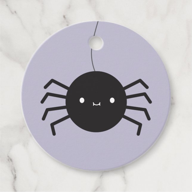Kawaii Halloween Spider Geschenkanhänger (Vorderseite)