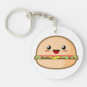 Kawaii Hamburger Schlüsselanhänger