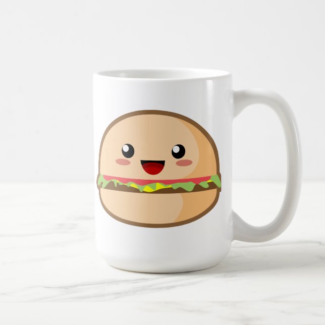 Kawaii Hamburger Tasse (Rechts)
