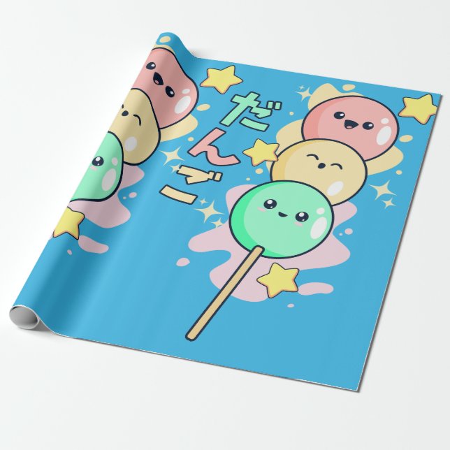 Kawaii Hanami Dango Geschenkpapier (Ungerollt)