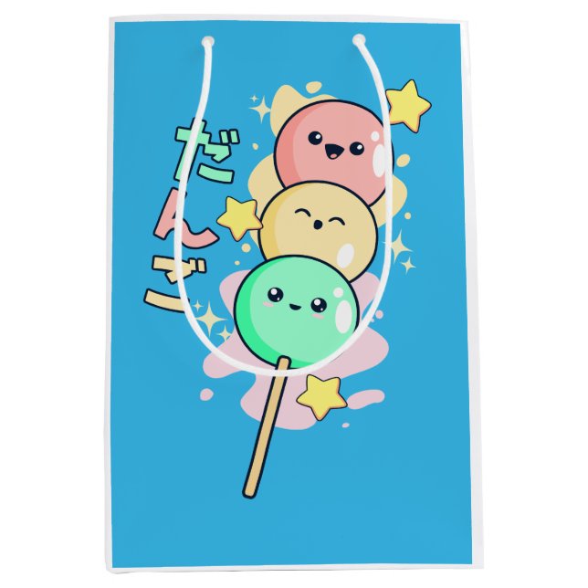 Kawaii Hanami Dango Mittlere Geschenktüte (Vorderseite)