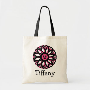 Kawaii Happy Blume Personalisiert Tote Bag Tiffany Tragetasche
