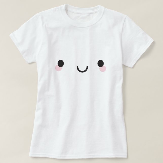 Kawaii Happy Face T-Shirt (Design vorne)
