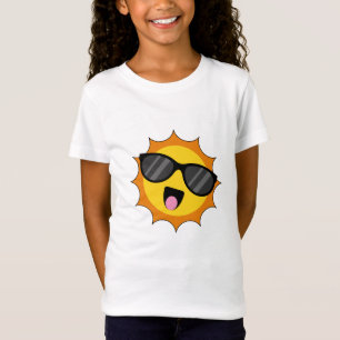 Kawaii Happy Sun mit Sonnenbrille T-Shirt