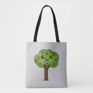 Kawaii Happy Winking Apple Tree