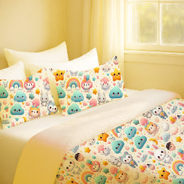 Kawaii-Hasen-Pastell-Fantastische Kinderzimmer-Kis Kissenbezug
