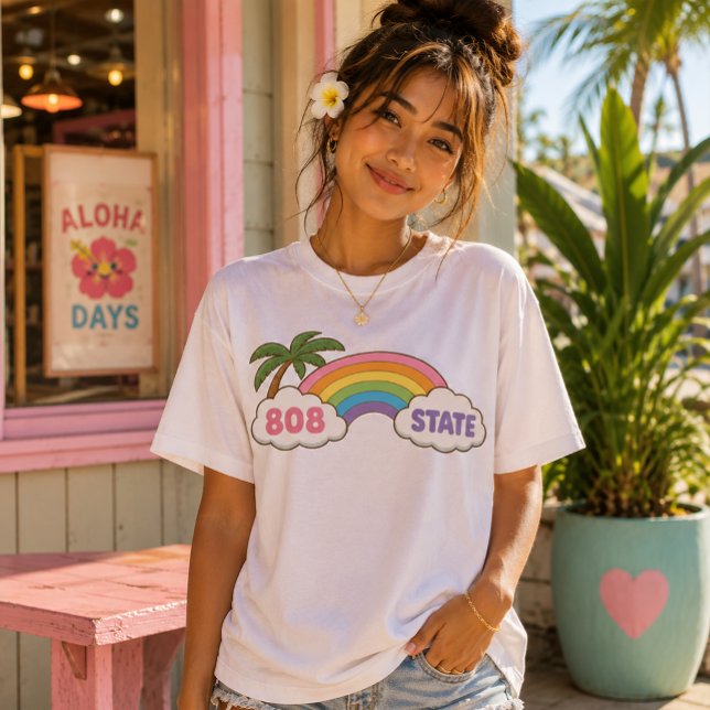 Kawaii Hawaii - 808 State Tri-Blend Shirt (Von Creator hochgeladen)