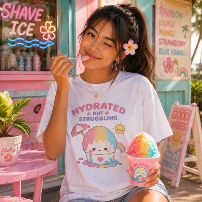 Kawaii Hawaii - Eisschaben Tri-Blend Shirt (Von Creator hochgeladen)