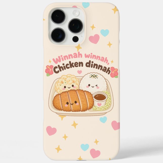 Kawaii Hawaii - Hühnchen Abendessen Case-Mate iPhone Hülle (Rückseite)